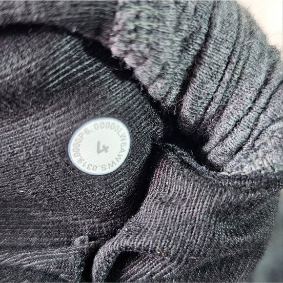 Lululemon Retreat Yourself Crop Pants 4 Gray Ribbed Athleisure Relaxed Wide Leg - Picture 2 of 7